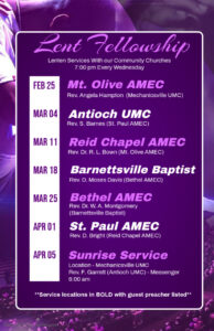 Lenten Services